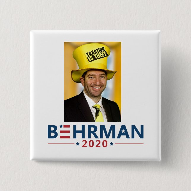 Dan Behrman für Präsident 2020 Button (Vorderseite)