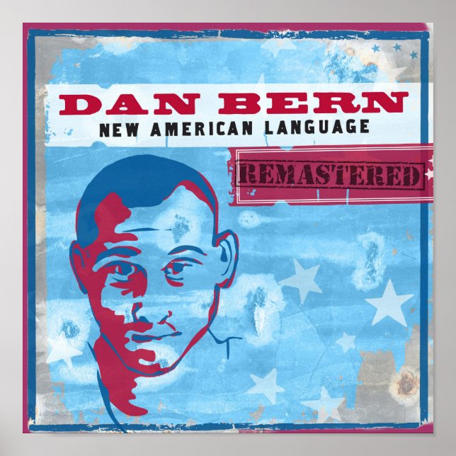 Dan Bern New American Language Vinyl Art Poster (Vorne)