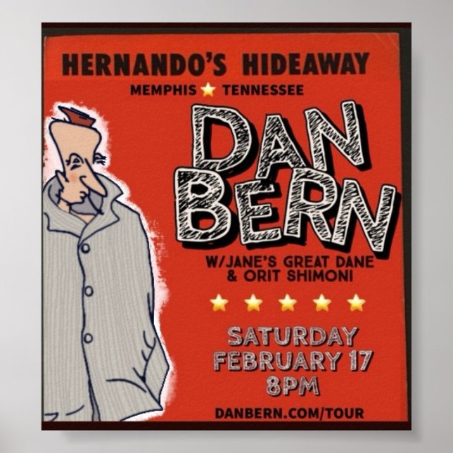 Dan Bern Winter Tour 2024 (HH) Poster (Vorne)