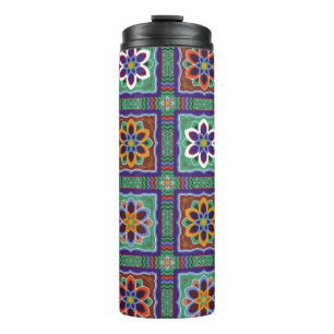 Dan-cheong. Koreanischer Traditioneller Tempel art Thermosbecher