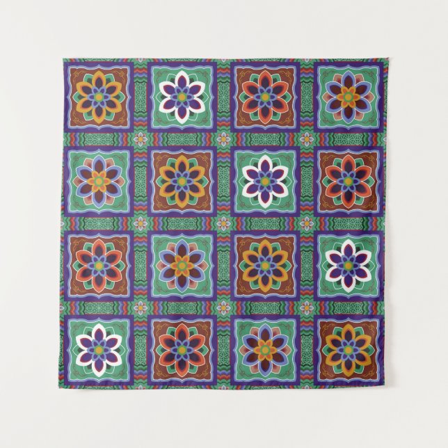 Dan-cheong. Koreanischer Traditioneller Tempel art Wandteppich (Vorderseite)