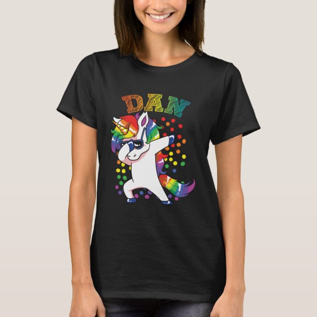 Dan Dabbing Unicorn T-Shirt (Vorderseite)