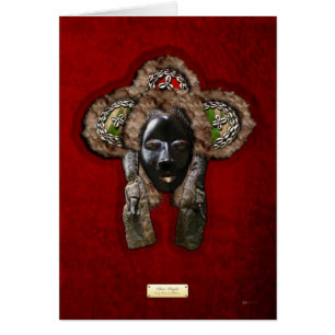 Dan Dean-Gle-Maske über rotes Velvet