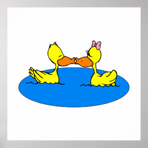 Dan & Din Duck Poster