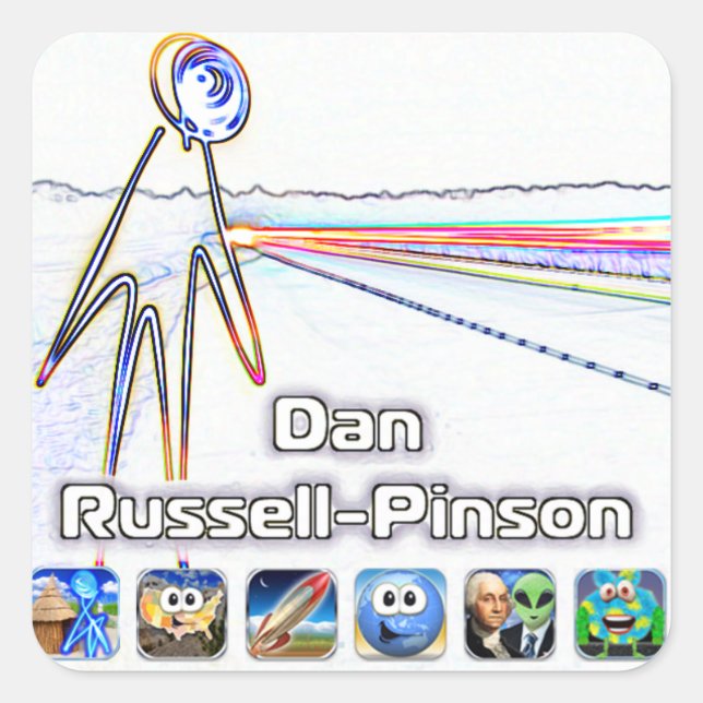 Dan Russell-Pinson Stickers (Vorderseite)