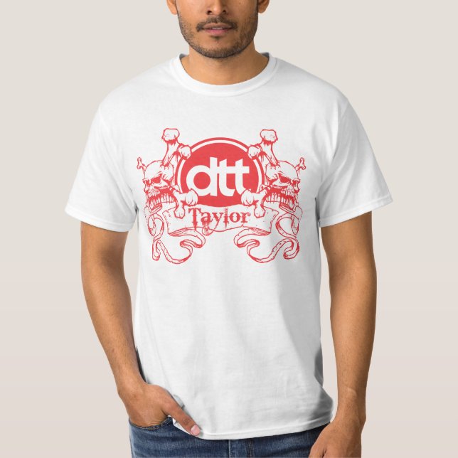 Dan Taylor wirft das Wappen (rot) T-Shirt (Vorderseite)