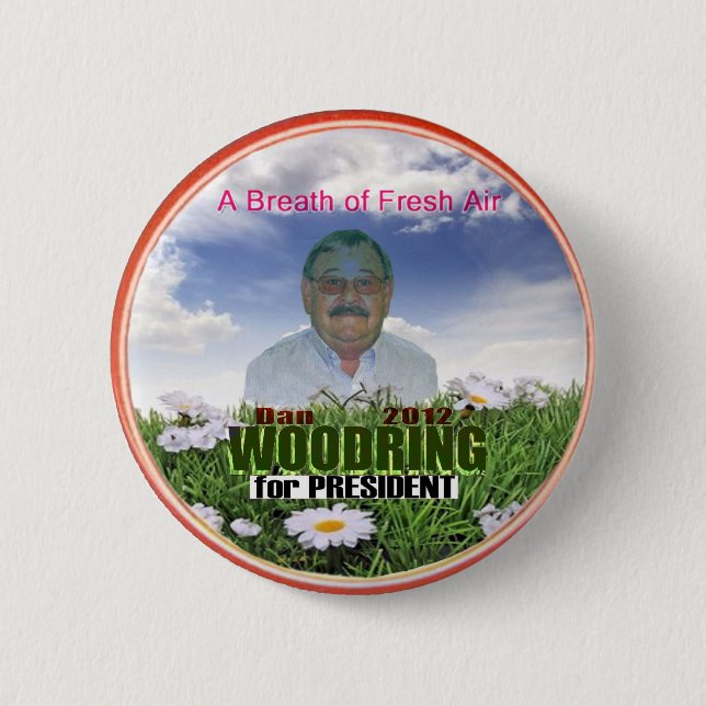 Dan Woodring für Präsidenten 2012 Button (Vorderseite)