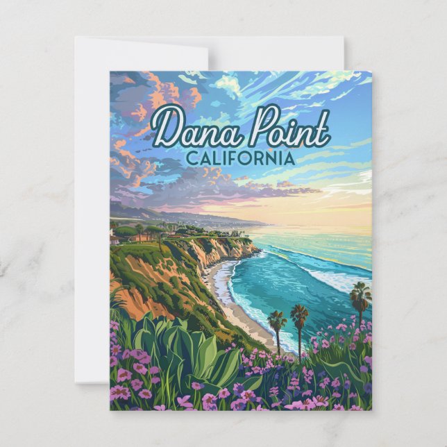 Dana Point California Beach Orange Landkreis Card (Vorderseite)