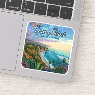 Dana Point California Beach Orange Landkreis Vinta Aufkleber