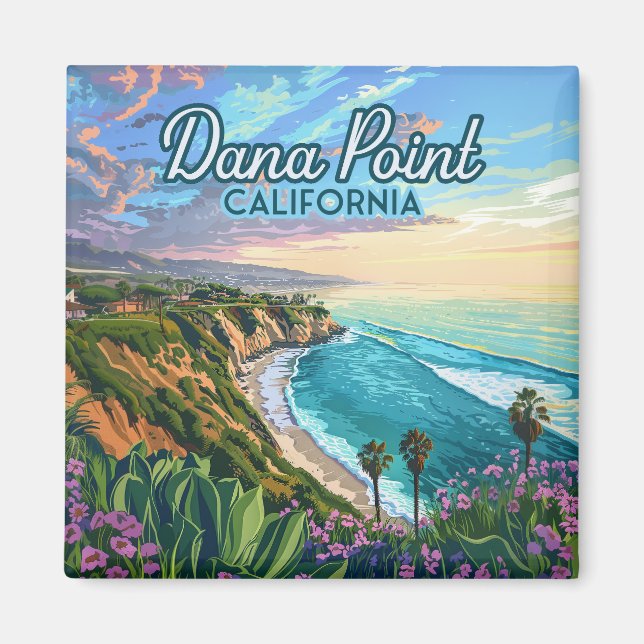 Dana Point California Beach Orange Landkreis Vinta Magnet (Vorne)