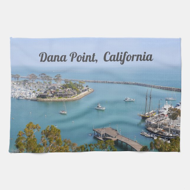 Dana Point California Geschirrtuch (Horizontal)