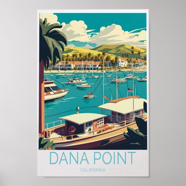 Dana Point California Travel Poster (Vorne)