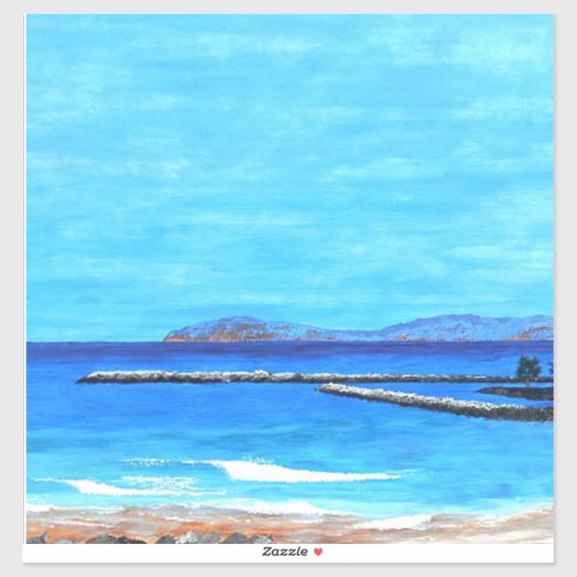 Dana Point Hafenmalerei Aufkleber (Blatt)