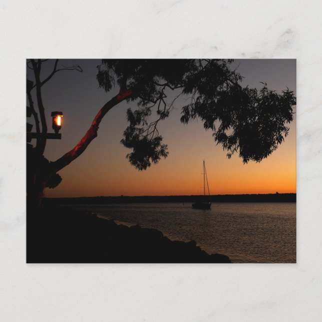 Dana Point Harbor Sunset Postkarte (Vorderseite)