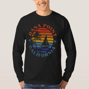 Dana Point Kalifornien Strand Segelboot Sommerferi T-Shirt