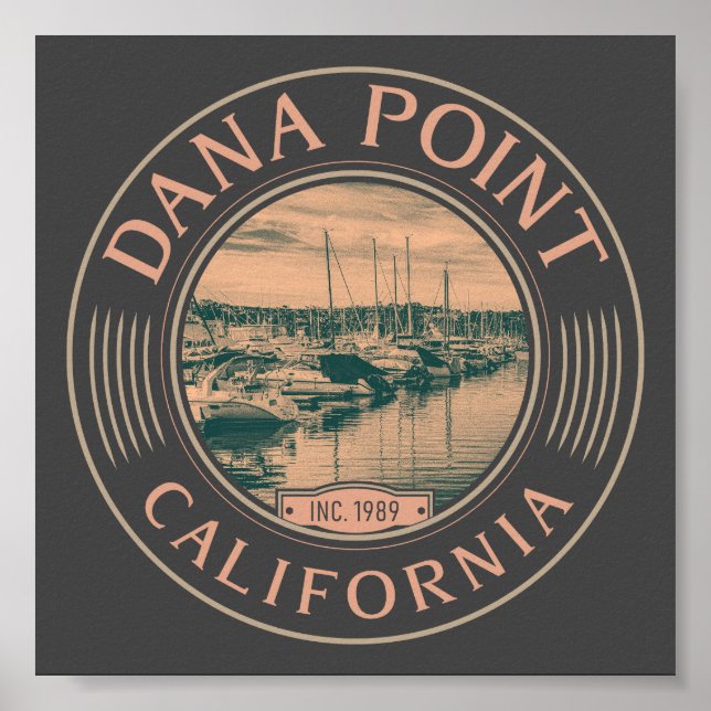 DANA POINT ORANGE KALIFORNIA - DANA POINT HARBOR POSTER (Vorne)