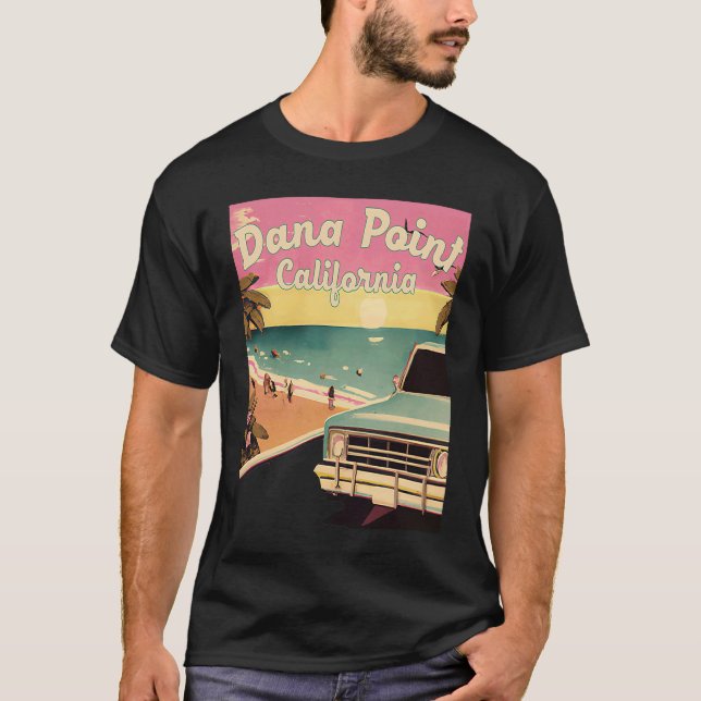 Dana Point Retro Beach Vacation Graphics Dana Poin T-Shirt (Vorderseite)