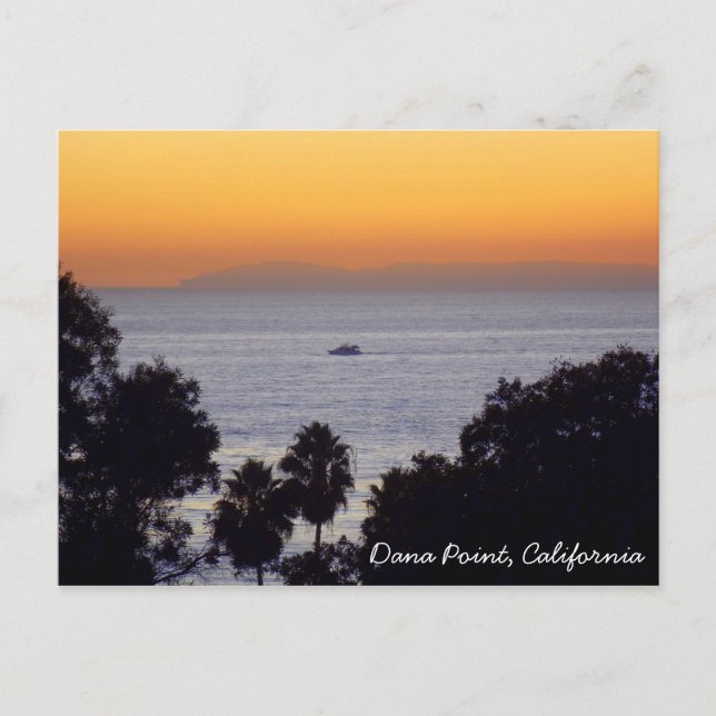 Dana Point Sunset Postcard Postkarte (Vorderseite)