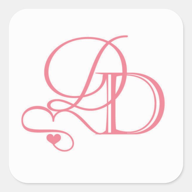 Dana und David's Welcome-Taschenaufkleber Quadratischer Aufkleber (Vorderseite)