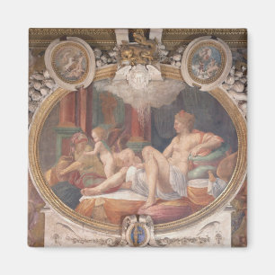 Danae, der die Dusche des Goldes empfängt Magnet