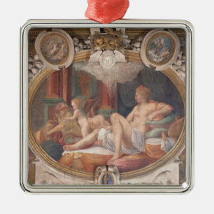 Danae, der die Dusche des Goldes empfängt Ornament Aus Metall