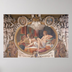 Danae, der die Dusche des Goldes empfängt Poster