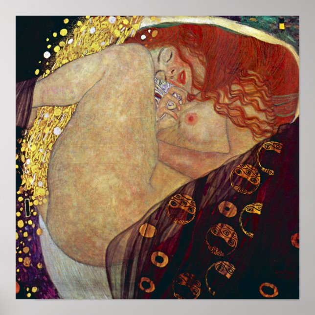 Danaë — Gustav Klimt (1907-08) Poster (Vorne)