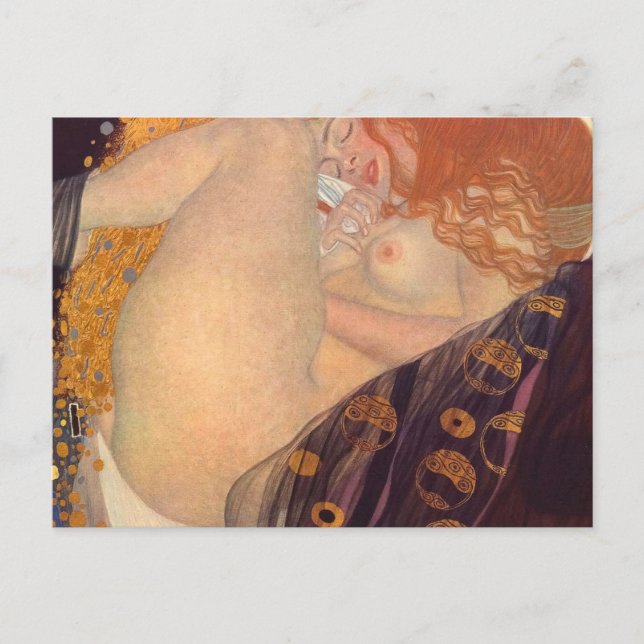Danae Gustav Klimt Postkarte (Vorderseite)