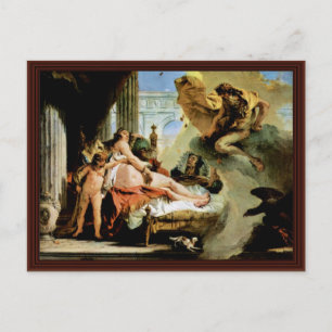 Danae und Zeus von Tiepolo Giovanni Battista Postkarte