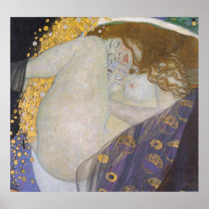 Danae von Gustav Klimt Poster