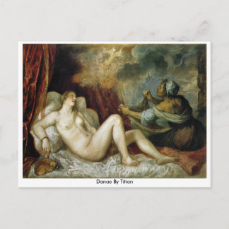 Danae von Titian Postkarte