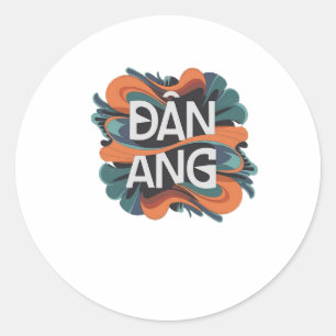 Danang Runder Aufkleber