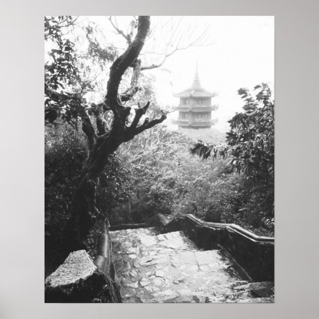 Danang Vietnam, Temple View Marble Mountain Poster (Vorne)