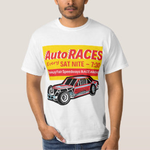 Danbury Fair Racearena Autorennen Rechnung 1Sidedw T-Shirt