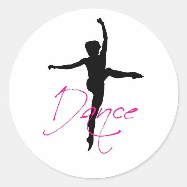 Dance_2 Runder Aufkleber (Vorderseite)