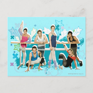 Dance Academy Cast Graphic Postkarte