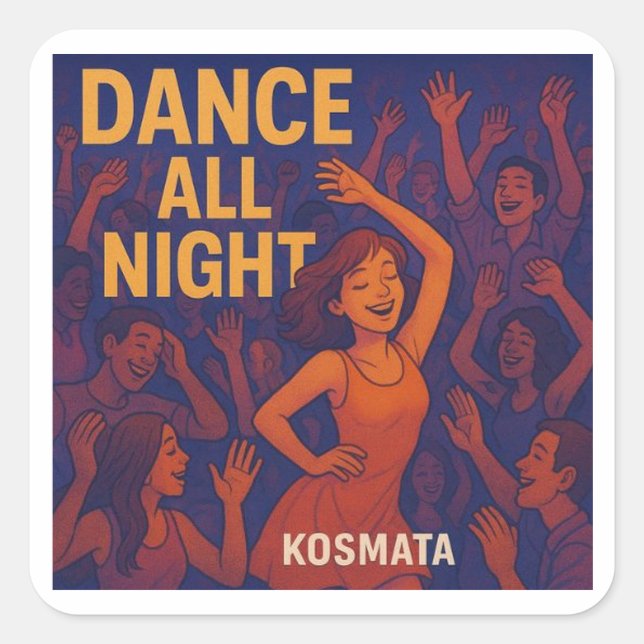 Dance All Night - Aufkleber (Vorderseite)