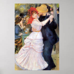 Dance at Bougival - Renoir Impressionist Painting Poster