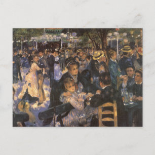 Dance at Le Moulin de la Galette by Pierre Renoir Postkarte