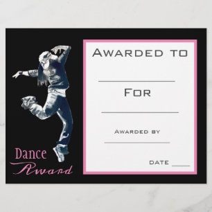 Dance Award Girl Hip Hop Tänzer