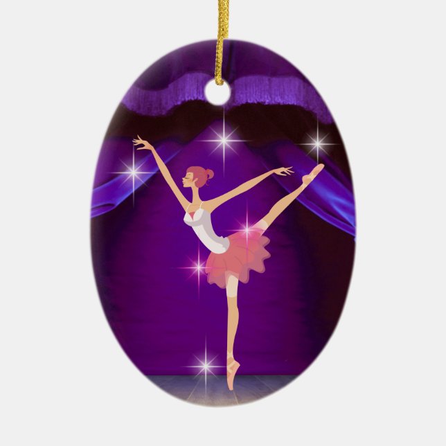 Dance Ballerina - SRF Keramik Ornament (Vorne)