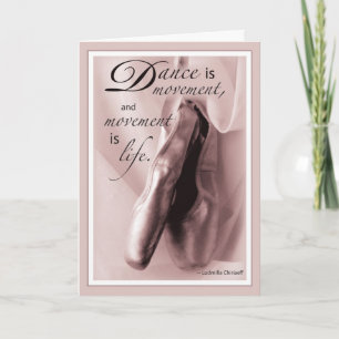 Dance Ballet Herzlichen Glückwunsch Karte