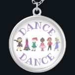 DANCE Ballet Stich Jazz Lyrical Acrobatics Dancer Versilberte Kette<br><div class="desc">Das originelle, handillustrierte Marker- und Pen-and-Tinte-Design der "Tanzklasse" umfasst eine Reihe niedlicher Cartoon-Tänzer. Zu den Tanzstilen zählen Jazz, Akro, stich, Ballett, Hip Hop und lyrisch. Ideal für Tänzer, Studios, Lehrer oder Tanzteam, oder als lustiges Geschenk. Sehen Sie nicht, wonach Sie suchen? Brauchen Sie Hilfe bei der Anpassung? Klicken Sie auf...</div>