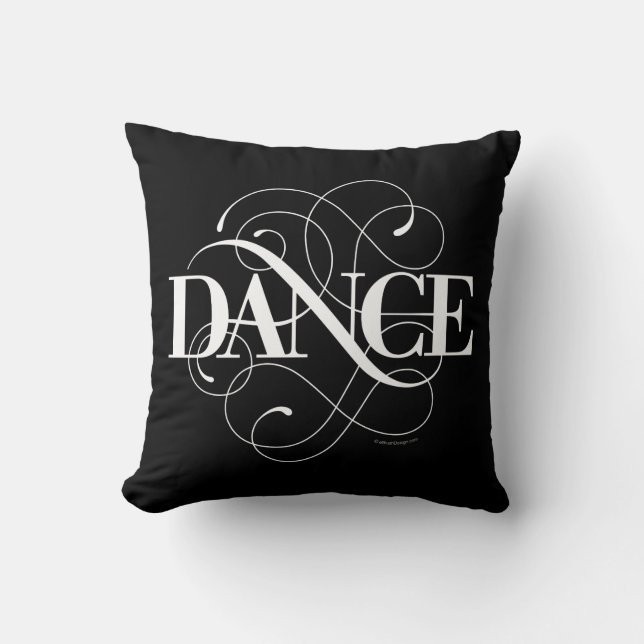 Dance Blüh Throw Kissen (Vorderseite)