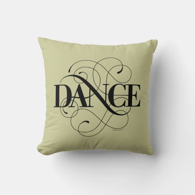 Dance Blüh Throw Kissen (Vorderseite)