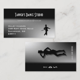 Dance Business Card - Black n Silver Visitenkarte