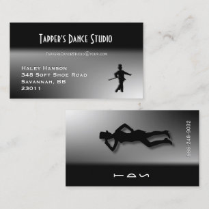 Dance Business Card - Black n Silver Visitenkarte