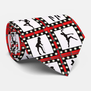 Dance Cabaret Showgirls tanzen Print Krawatte