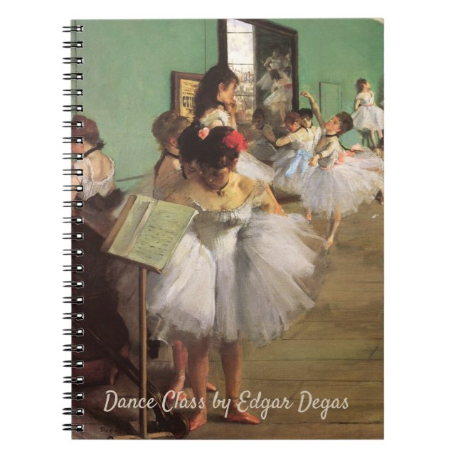 Dance Class by Degas, Vintager Impressionismus Bal Notizblock (Vorderseite)