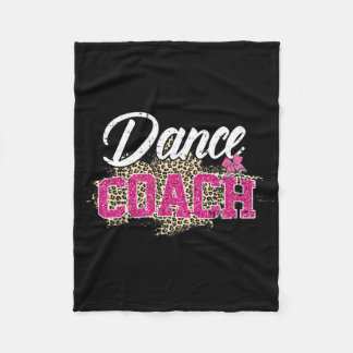 Dance Coach Leopard Funny Dancing Coach Mutter D Fleecedecke